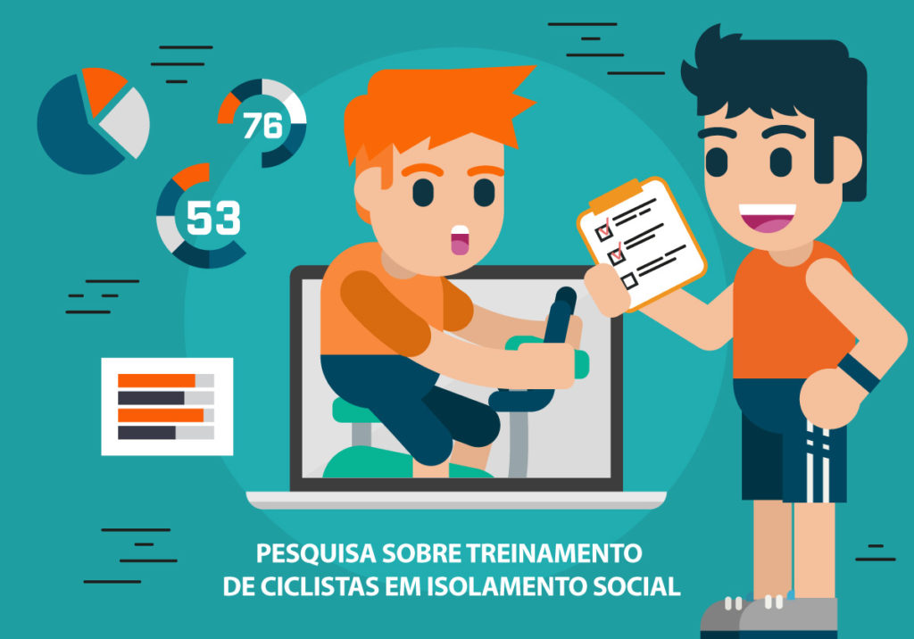 convite para pesquisa sobre treinamento de ciclismo em isolamento social 