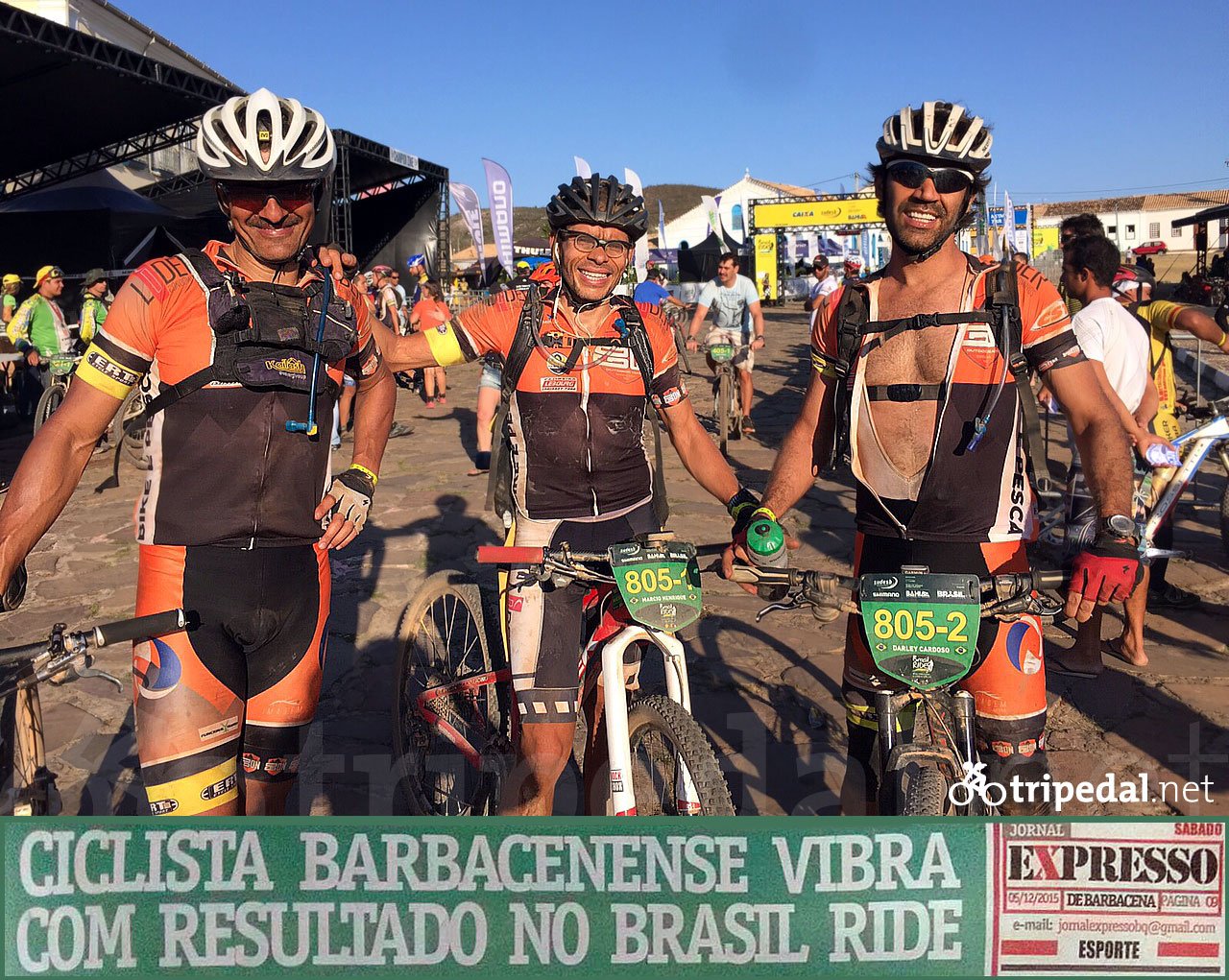 Ciclista barbacenense vibra com resultado no Brasil Ride